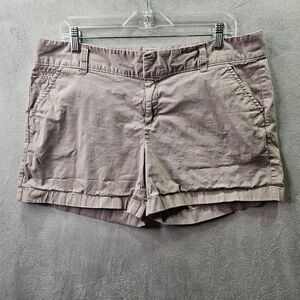 Caslon Shorts Womens Sz 14 Tan Brown Casual Flat Front Bermuda